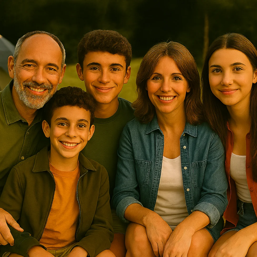 Roberto y Lucía, familia viajera